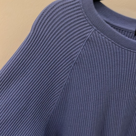 Theory Men’s River Top Waffle Knit Blue Size XXL Organic Cotton - Picture 4 of 7